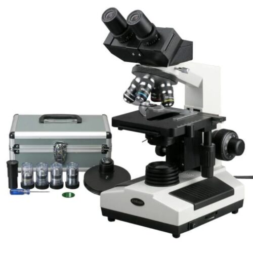 Microscopio Veterinario triocular de contraste de fase 40X-1600X